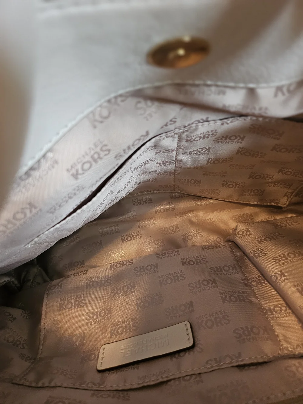 Michael Kors Cream Leather Convertible Hobo Shoulder Bag (One Size)